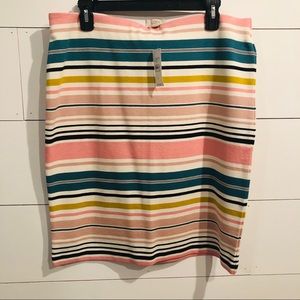 NWT Loft Outlet Elastic Waist Knee-Length Skirt